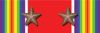 World War II Victory Ribbon w/ 2 Stars